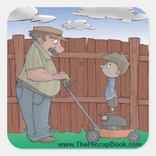 Hiccup Book Stickers, The Neighbour (sheet of 6) Square Sticker
