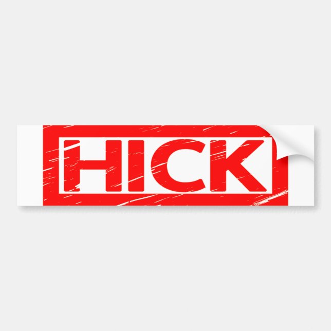 Hick Stamp Bumper Sticker (Front)