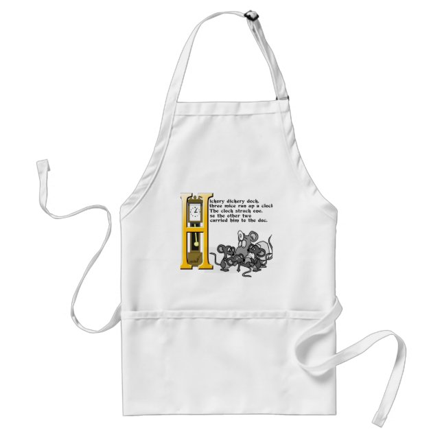 Hickery Dickery Dock Standard Apron (Front)