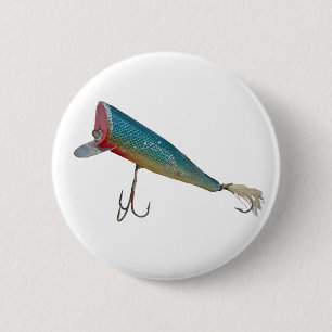 Hickey Do Beachcomber Vintage Fishing Lure Series 6 Cm Round Badge