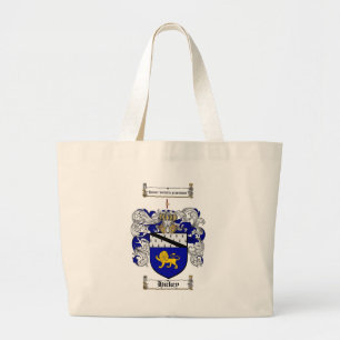 HICKEY FAMILY CREST -  HICKEY COAT OF ARMS LARGE TOTE BAG