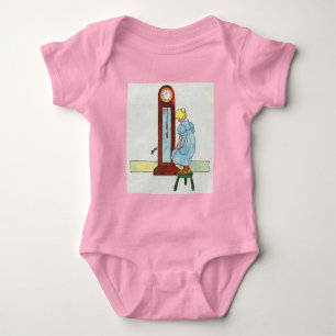 Hickory, Dickory, Dock Mother Goose Nursery Rhyme Baby Bodysuit