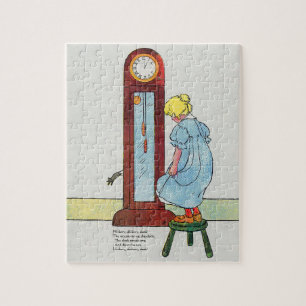 Hickory, Dickory, Dock Mother Goose Nursery Rhyme Jigsaw Puzzle
