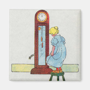 Hickory, Dickory, Dock Mother Goose Nursery Rhyme Magnet