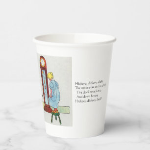 Hickory, Dickory, Dock Mother Goose Nursery Rhyme Paper Cups