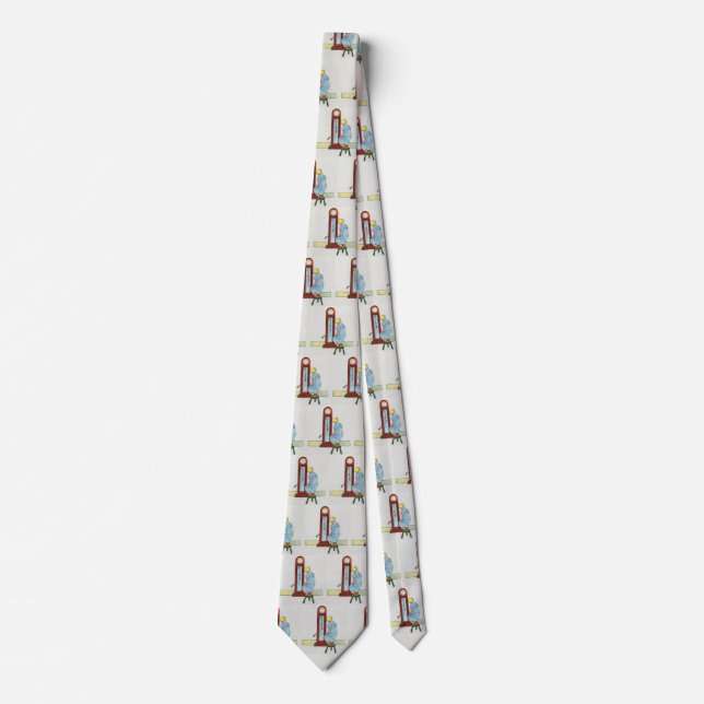 Hickory, Dickory, Dock Mother Goose Nursery Rhyme Tie (Front)