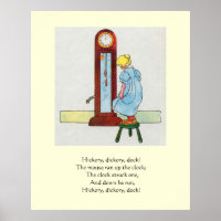 Hickory, dickory, dock! The mouse ran up the clock