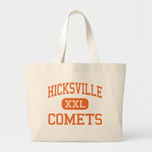 Hicksville - Comets - High - Hicksville New York Large Tote Bag