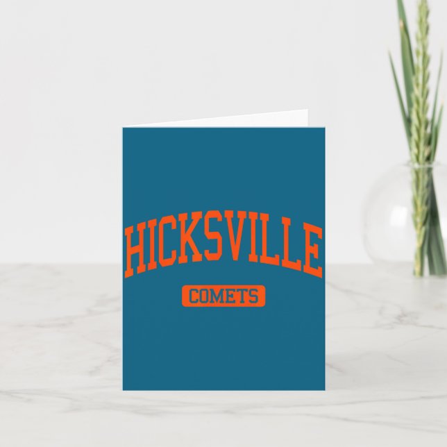Hicksville High School Hs Hicksville Design Card (Front)