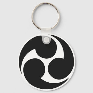 Hidari Mitsudomoe 左三つ巴 Taiko Keychain