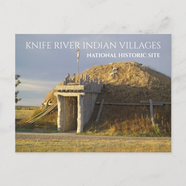 Hidatsa Earthlodge, Knife River Indian Villages Po Postcard (Front)