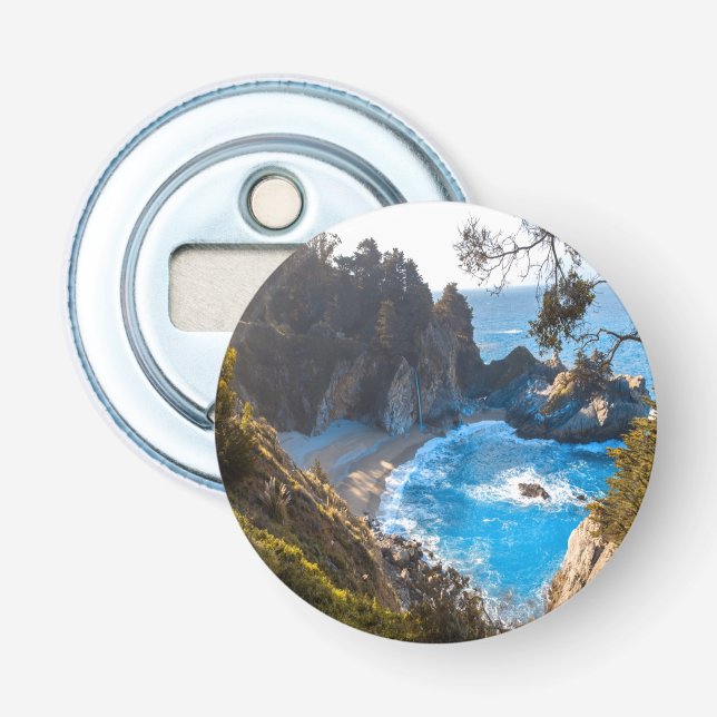 Hidden Beach Paradise Ocean Waves Bottle Opener (Front)