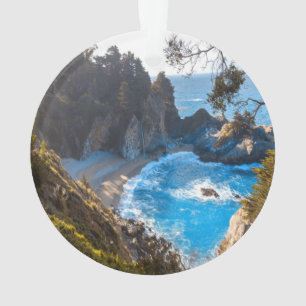 Hidden Beach Paradise Ocean Waves Ornament
