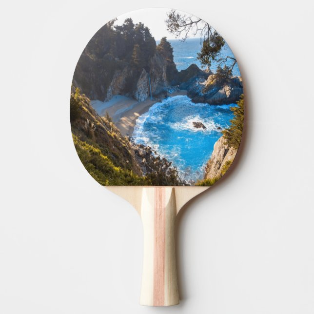 Hidden Beach Paradise Ocean Waves Ping Pong Paddle (Front)