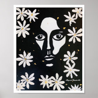Hidden Beauty Print- Marguerite Claudette Art Poster