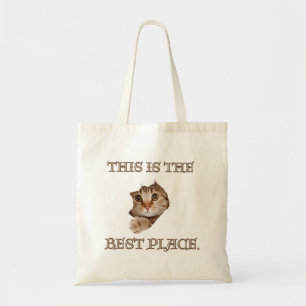 hidden cat tote bag