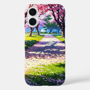 Hidden Cherry Blossom Grove iPhone 16 Case