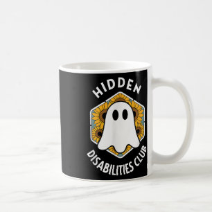 Hidden Disability Club Sunflower Ghost Awareness Coffee Mug