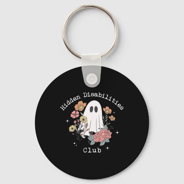 Hidden Disability Invisible Disability Autism Awar Key Ring (Front)