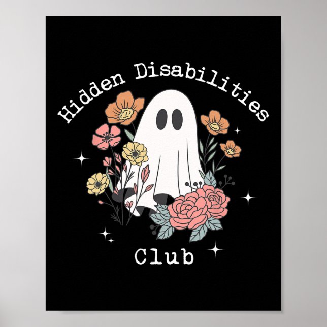 Hidden Disability Invisible Disability Autism Awar Poster (Front)