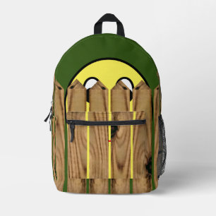 Hidden Emoji Themed Printed Backpack