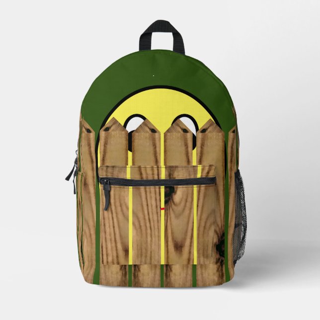 Hidden Emoji Themed Printed Backpack (Front)