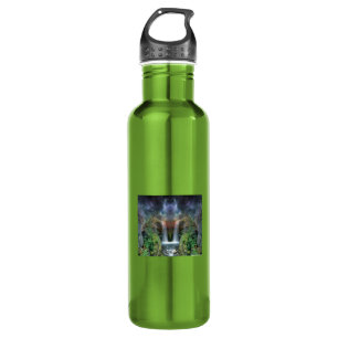 Hidden Faces in Fantasy Waterfalls 710 Ml Water Bottle