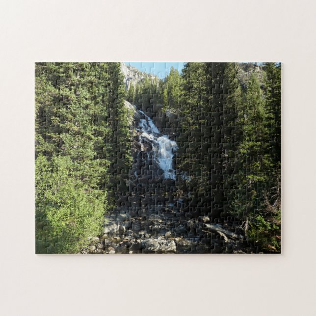 Hidden Falls in Grand Teton National Park Jigsaw Puzzle (Horizontal)