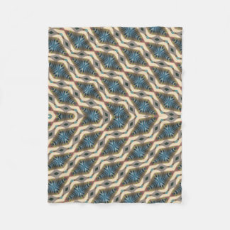 Hidden Garden Design Blue Fleece Blanket