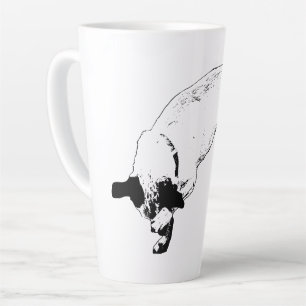 Hidden Grin Terrier Joy Latte Mug