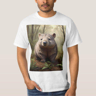 "Hidden in the Bush: An Aussie Wombat in the Wild" T-Shirt