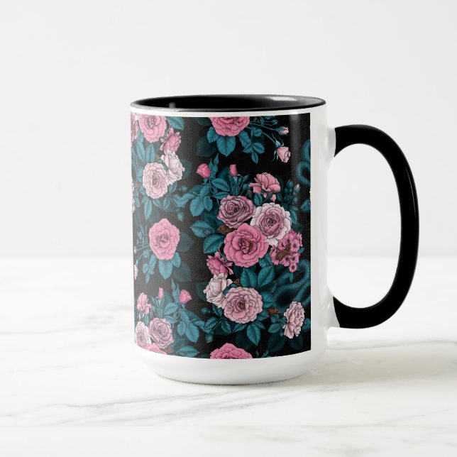 Hidden in the roses 2 mug (Right)