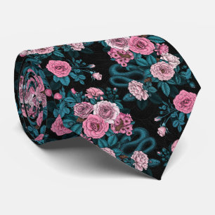 Hidden in the roses 2 tie