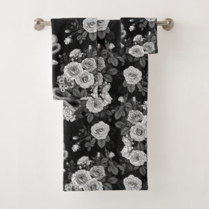 Hidden in the roses 3 bath towel set
