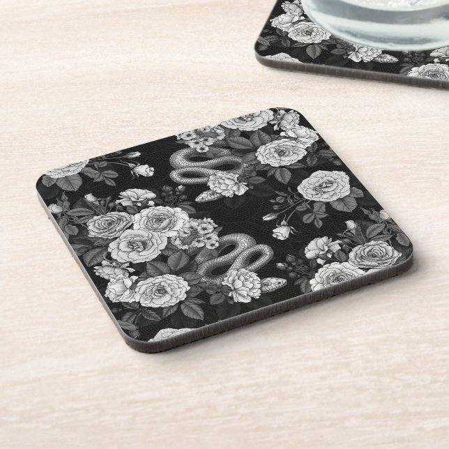 Hidden in the roses 3 coaster (Left Side)