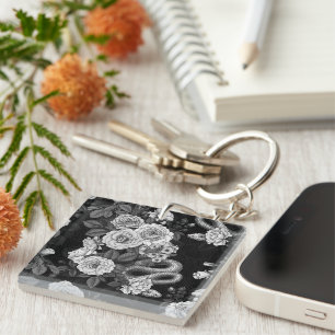 Hidden in the roses 3 key ring