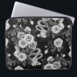 Hidden in the roses 3 laptop sleeve<br><div class="desc">Rose flowers,  mice and snakes hand- painted in Ps and Illustrator,  seamless pattern</div>