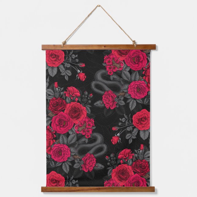 Hidden in the roses hanging tapestry (Front)