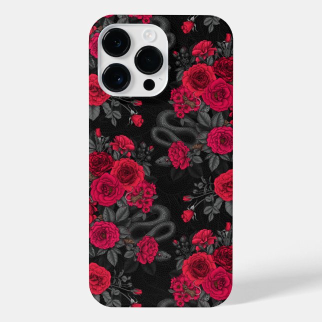 Hidden in the roses iPhone case (Back)