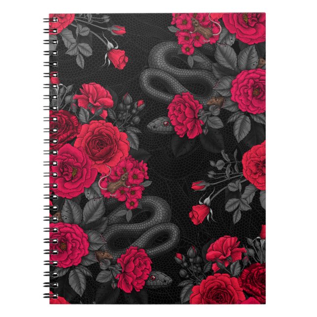Hidden in the roses notebook (Front)