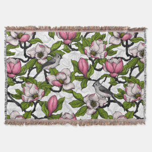 Hidden in the roses throw blanket