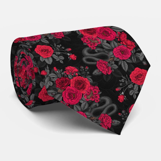 Hidden in the roses tie (Rolled)
