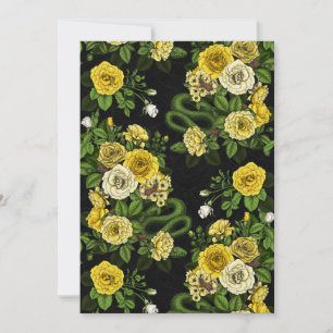 Hidden in the roses, yellow  and green