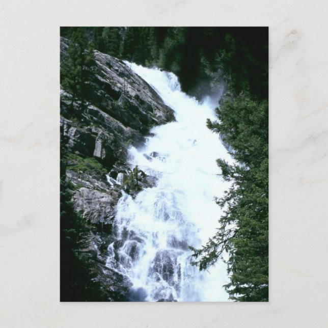 Hidden Lake Falls 1984 Postcard (Front)