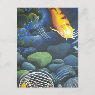 Hidden Magic Koi Pond Postcard