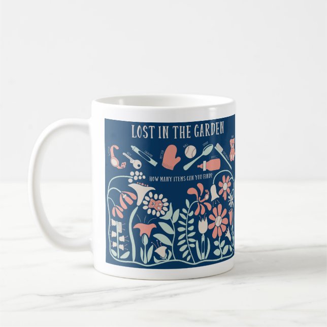 Hidden Picture Puzzle, Seek and Find Game Coffee Mug (Left)