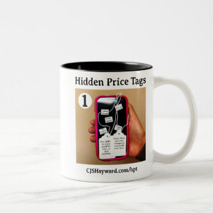 Hidden Price Tags Two-Tone Coffee Mug