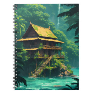 Hidden Rumah in the Rainforest Notebook