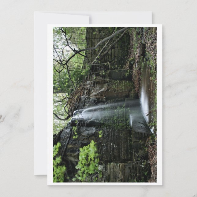 Hidden Spring Waterfall Holiday Card (Front)