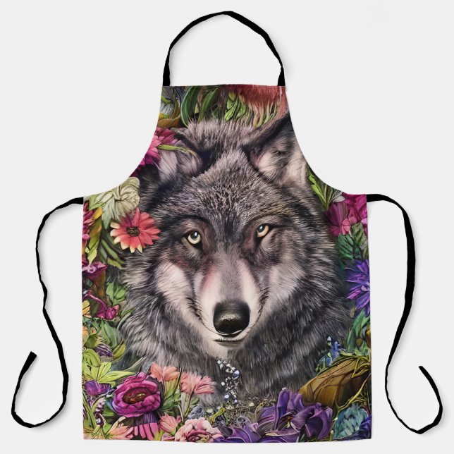 Hidden Strength of Wolves Apron (Front)
